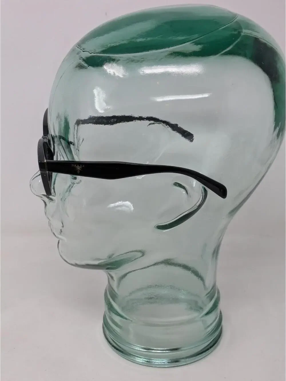 Prada Eyeglasses VPR 18T 1AB-1O1 Polished Black Square Frame Italy 53-16 140 - Picture 3 of 10